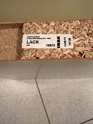 2 Mensole LACK IKEA Bianche Quadrate