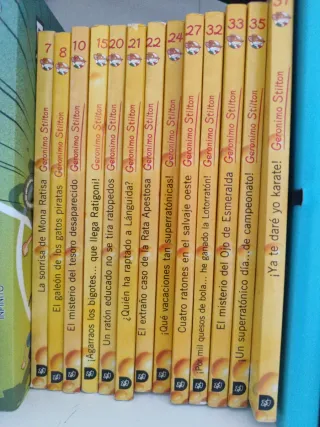 Varios libros de la colección Gerónimo Stilton