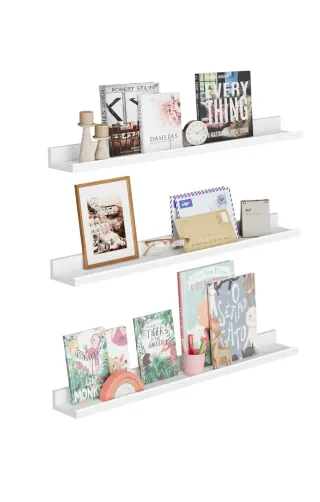 SONGMICS Estantes de Pared, Juego de 3