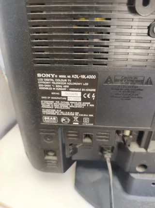 Televisión Sony Bravia KDL-19L4000 19