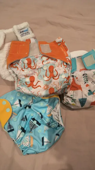 Lote pañales tela estampados