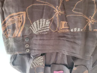 Conjunto DPM Falda y Blazer Marrón Estampado