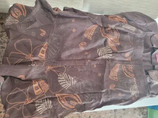 Conjunto DPM Falda y Blazer Marrón Estampado