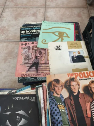 Lote 300 vinilos variados