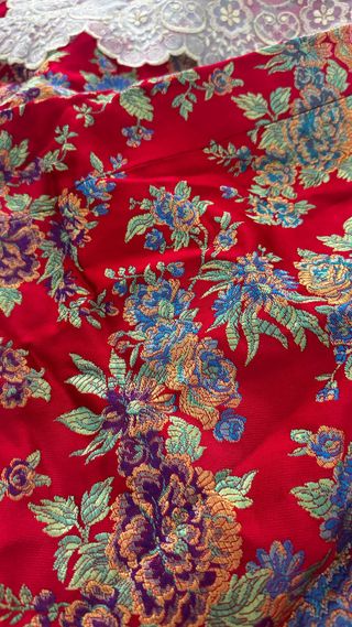 Traje de Fallera infantil Rojo y Dorado