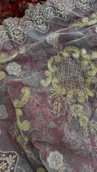 Traje de Fallera infantil Rojo y Dorado