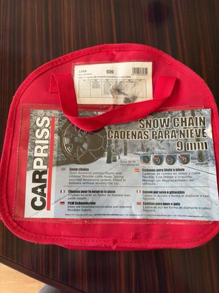 Cadenas para nieve Carpriss 9mm SIN ABRIR