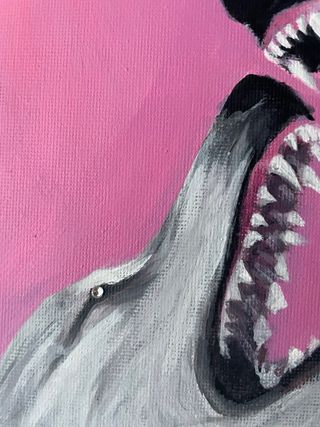 Pintura de lobos aullando