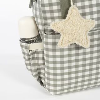 Mochila Cayetana Store cuadros verde