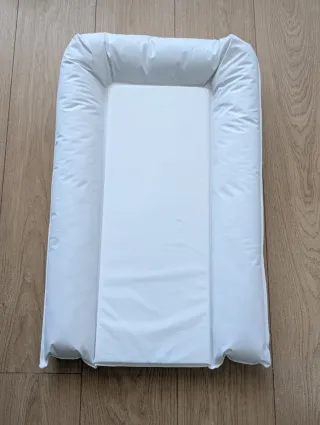Colchón cambiador bebé blanco y fundas Verbaudet