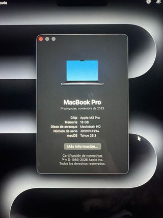 MacBook Pro 14 M3 Pro 18GB RAM 512GB SSD
