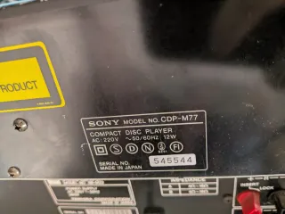 Sony CDP-M77 Lettore CD Hi-Fi Vintage
