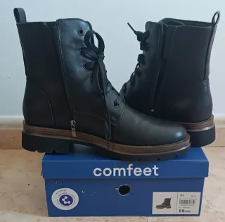 Botín Comfeet Mujer Negro Talla 41