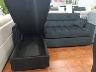 Sofá Cama Chaise Longue Gris OFERTA!!
