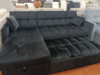 Sofá Cama Chaise Longue Gris OFERTA!!