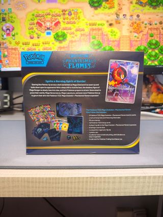 ETB Phantasmal Flames Pokemon TCG Fuegos Fantasmal