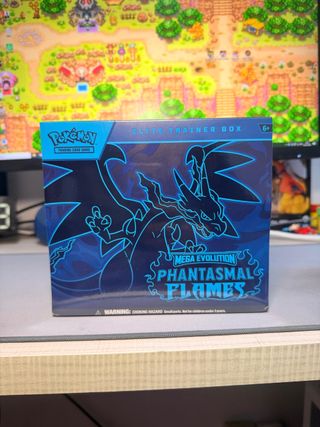 ETB Phantasmal Flames Pokemon TCG Fuegos Fantasmal