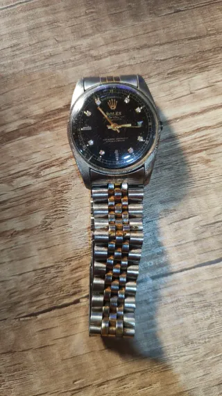 Reloj Rolex Hombre Negro/Dorado