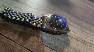 Reloj Rolex Hombre Negro/Dorado