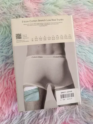 3 Calzoncillos Calvin Klein Talla S