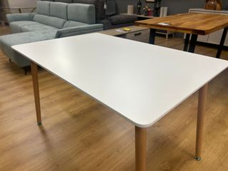 MESA NORDICA BLANCA 140X80CM