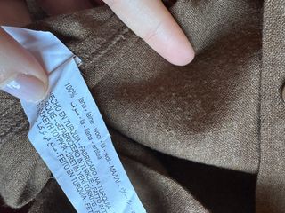 Camisa Zara Lana Oversize Mujer XS Marrón