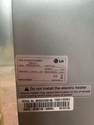 2 Ventiladores para LG ABNH246HLAD