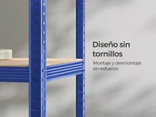 Scaffale 5 Livelli 600kg Blu SONGMICS GLR050Q01