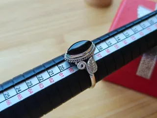 Anillo Plata 925 Onix Negro