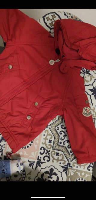 Giacca Moncler Bambino 3-6 mesi Rossa