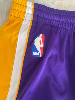 Pantalón Corto Adidas NBA Lakers Morado/Dorado