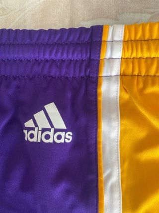 Pantalón Corto Adidas NBA Lakers Morado/Dorado