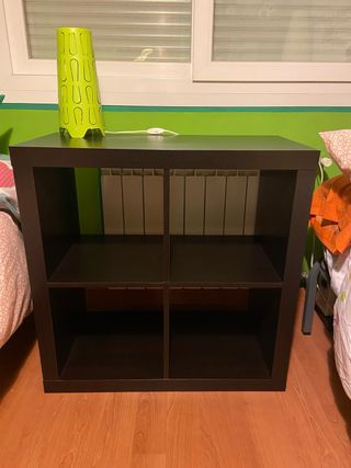 2 Scaffali Kallax Ikea Marrone Nero