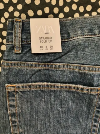 Vaqueros Rectos  Zara Talla L