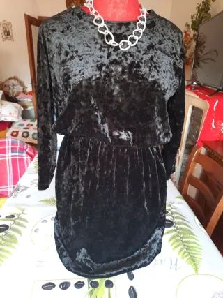 Vestito nero velluto