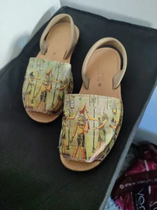 Abarca/alpargata española detalles Egipcio T39