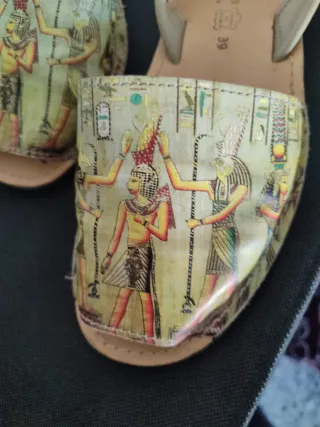 Abarca/alpargata española detalles Egipcio T39