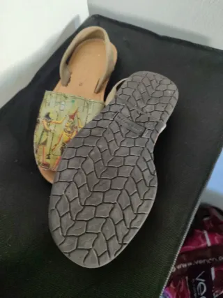 Abarca/alpargata española detalles Egipcio T39