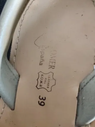 Abarca/alpargata española detalles Egipcio T39