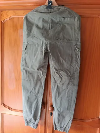 Pantalones Cargo Negro y Verde Militar