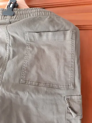 Pantalones Cargo Negro y Verde Militar