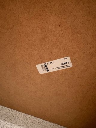 Tavolo ausiliario bianco Ikea Lack 55x55