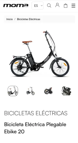 Bicicleta eléctrica Moma Ebike 20 nueva