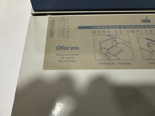 Encuadernadora Ofiar 200 DIN-A4