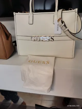 Bolso Guess Blanco Original Nuevo