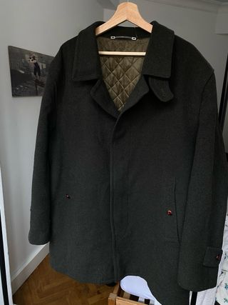 Abrigo verde acolchado