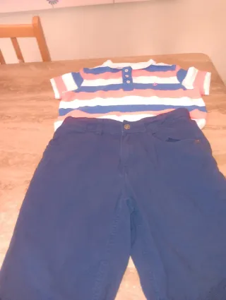 Polo rayas verano 8-9 años