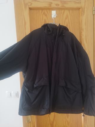 Abrigo Zara Hombre Talla XL Negro