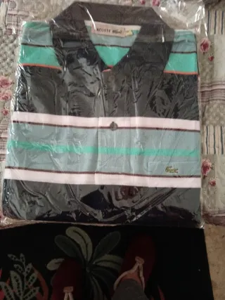 Polo Lacoste Rayas Talla XL