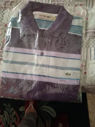 Polo Lacoste Rayas Talla XL